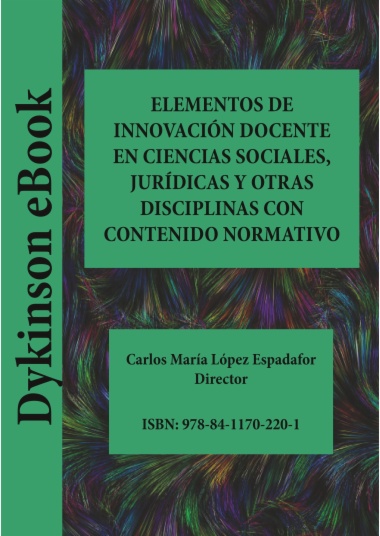 Imagen de apoyo de  Elementos de innovación docente en ciencias sociales, jurídicas y otras disciplinas con contenido normativo