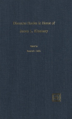 Discourse Studies In Honor Of James L. Kinneavy