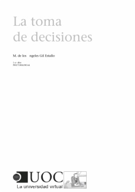 La toma de decisiones