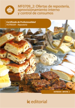 Ofertas de repostería, aprovisionamiento interno y control de consumos