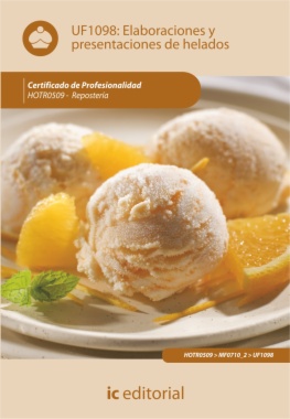 Elaboración y presentación de helados