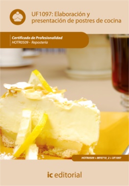 Elaboración y presentación de postres de cocina
