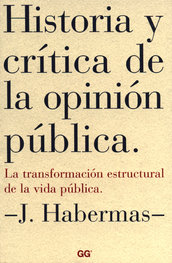Historia y crítica de la opinión pública : la transformación estructural de la vida pública