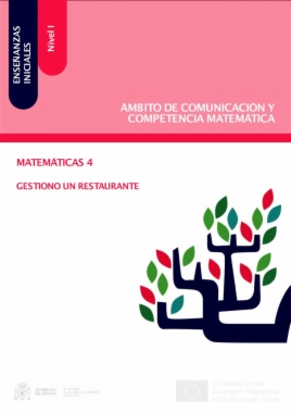 Enseñanzas iniciales: Nivel I. Ámbito de Comunicación y Competencia Matemática. Matemáticas 4. Gestiono un restaurante