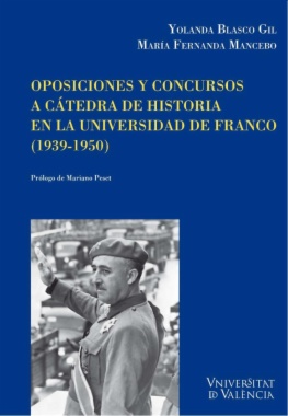 Oposiciones y concursos a cátedra de historia en la universidad de Franco (1939-1950)