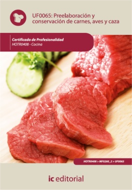 Preelaboración y conservación de carnes, aves y caza