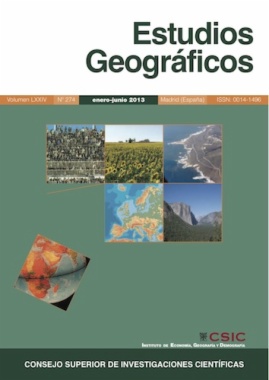 Estudios geográficos. Vol. 74, Número 274