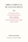 Obras completas de Alfonso Reyes, XX