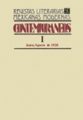 Contemporáneos I, junio-agosto de 1928