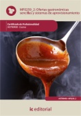 Ofertas gastronómicas sencillas y sistemas de aprovisionamiento