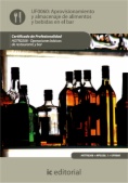 Aprovisionamiento y almacenaje de alimentos y bebidas en el bar