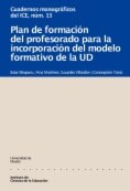 Plan de formación del profesorado para la incorporación del modelo formativo de la UD