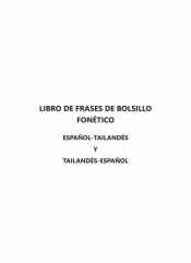 Libro de frases de bolsillo fonético español-tailandés y tailandés-español